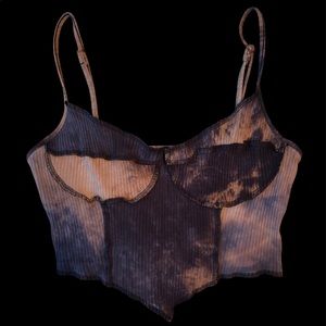 V-Front Adjustable Cropped Tank